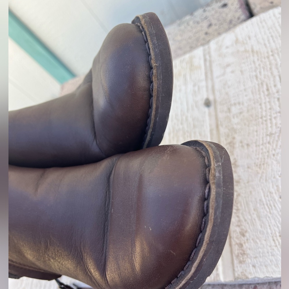 UGG Rea Brown Leather Booties size 9 - Picture 14 of 15